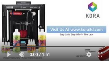 Kora Safety Enclosure Demonstration Printing With PLA